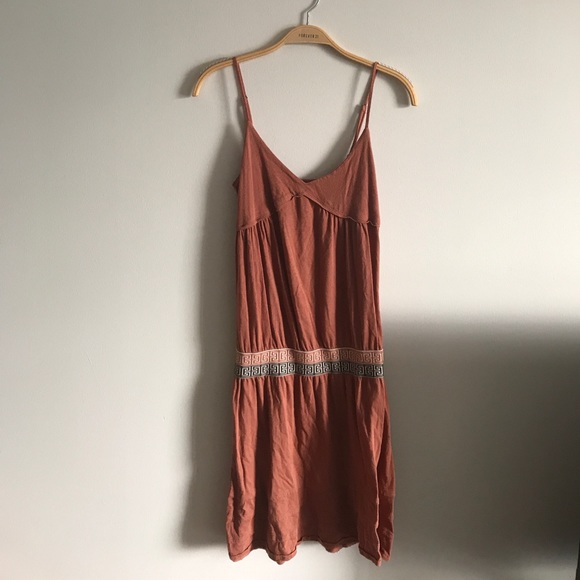 BOHO BURNT ORANGE DRESS - Picture 1 of 1